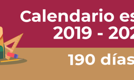 CALENDARIO ESCOLAR 2019-2020