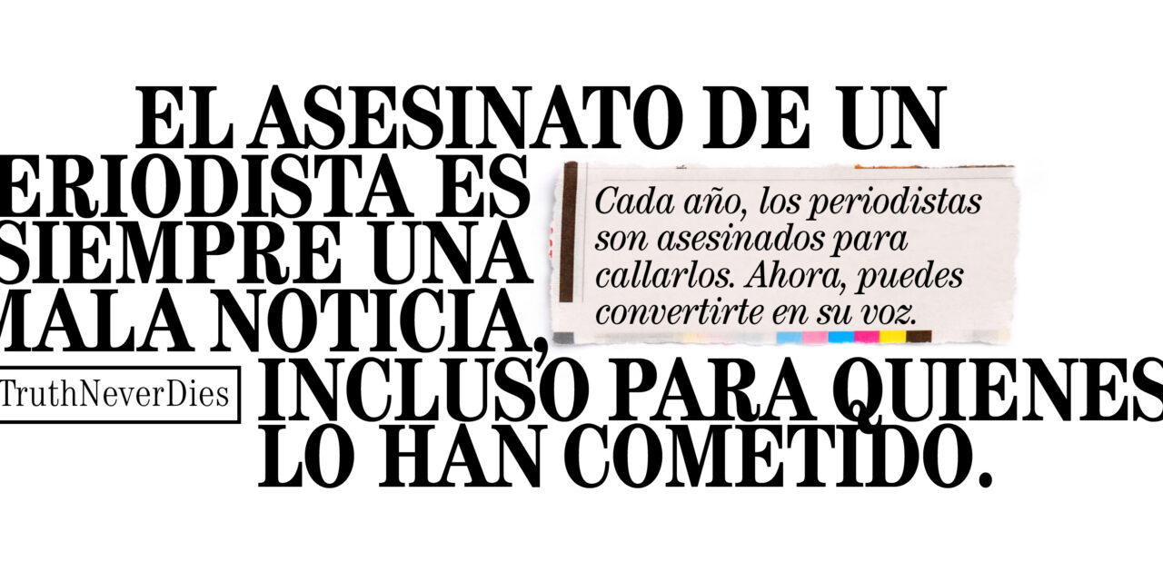 DÍA INTERNACIONAL PARA PONER FIN A LA IMPUNIDAD DE LOS CRÍMENES CONTRA PERIODISTAS