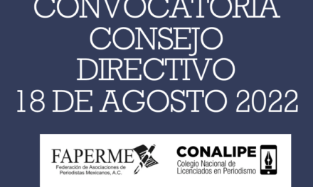 CONVOCATORIA. CONSEJO DIRECTIVO 18 DE AGOSTO 2022￼