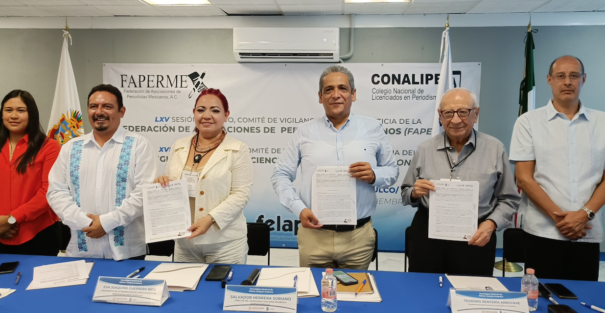 FIRMAN FAPERMEX Y CONALIPE CONVENIO CON EL TECNOLÓGICO NACIONAL DE ACAPULCO