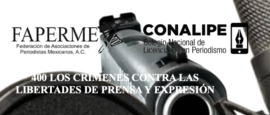 HAN LLEGADO A 400 LOS CRÍMENES CONTRA LAS LIBERTADES DE PRENSA Y EXPRESIÓN